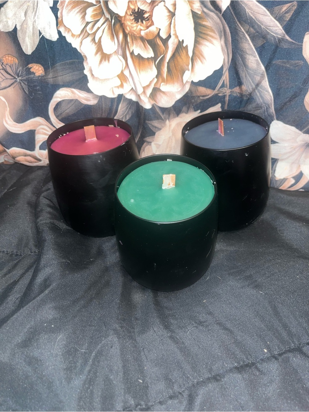 Set of 3 homey Triple-Scent Decorative Jar woodwick Candles